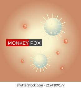 Monkeypox - Skin Rashes and Spots as Symptoms - Icon as EPS 10 File