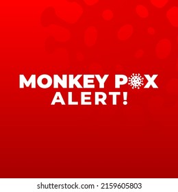 Monkeypox virus banner for awareness and alert against disease spread, symptoms or precautions. Monkey Pox virus outbreak pandemic design 
