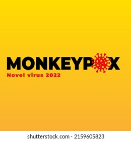 Monkeypox virus banner for awareness and alert against disease spread, symptoms or precautions. Monkey Pox virus outbreak pandemic design 