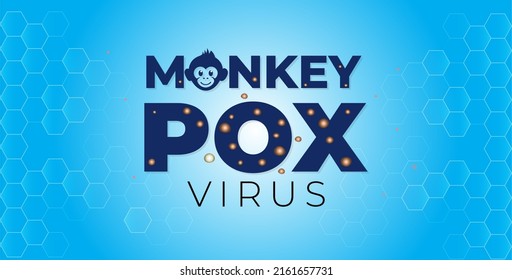 monkeypox virus concept design. Stop infection or pandemic background