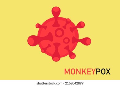 Monkeypox virus concept, New orthopox virus outbreak pandemic spreading vector illustration