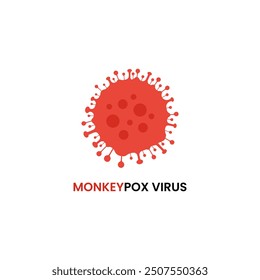 Monkeypox Virus Illustration. Mpox Virus Concept. Health safety concept. 