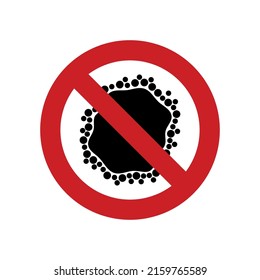 Monkeypox virus illustration, pox disease spread symbol, infection design vector