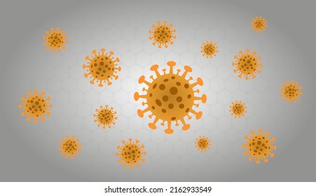 Monkeypox virus medical banner. Monkey pox microbiological. Infections diseable. Vector background
