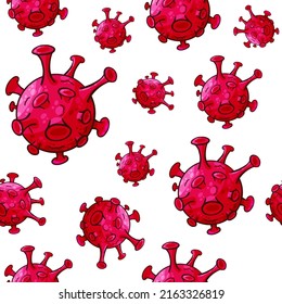 Virus Monkeypox modelo de dibujos animados sin inconvenientes ilustración vectorial