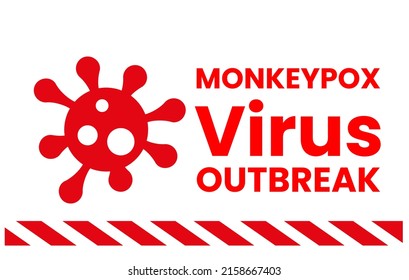 MONKEYPOX VIRUS vector illustration - Monkeypox is a zoonotic viral disease that can infect human, nonhuman primates, rodents, and some other mammals.