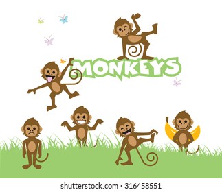 Monkeys, can be use separately 
