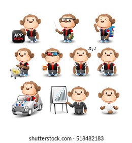 monkeys character vector set