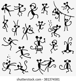 monkeys doodles