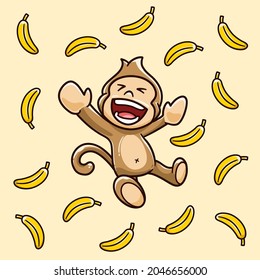 Monkeys are Happy Because it Rains Bananas