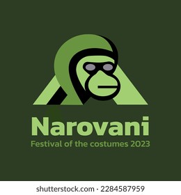 A monkey's head designed using geometric shapes can be a fun and creative element for your logo or icon design, evoking a playful and cartoonish feel.