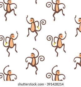 Monkeys Pattern Stock Vector (Royalty Free) 391428214 | Shutterstock