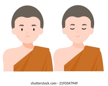 monks modern concept ui ux icon for website, app, presentaion, flyer, brochure etc.