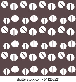 MONO COIN PATTERN
Organic shape of white coin are on dark brown background. This pattern would be useful for printing on paper, e shop banner, wrapping paper and etc.