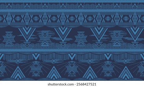 mono color tribal seamless pattern for tshirt printing