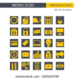 Mono icons set 