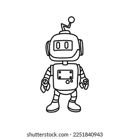 mono line art vector games character