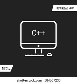 mono lines simple display c++ programming language