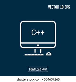 mono lines simple display c++ programming language