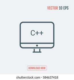 mono lines simple display c++ programming language