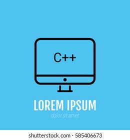 mono lines simple display c++ programming language
