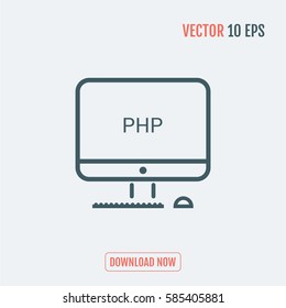 mono lines simple display Hypertext Preprocessor programming language
