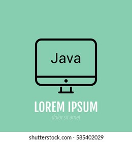 mono lines simple display Java programming language