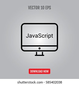 mono lines simple display Java script programming language
