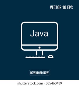 mono lines simple display java programming language