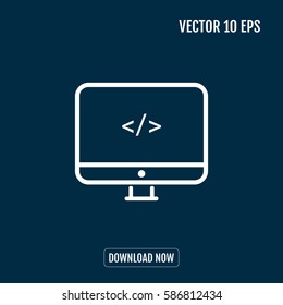 mono lines simple display  programming language
