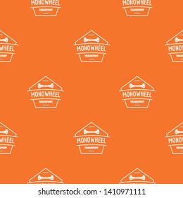 Mono wheel pattern vector orange for any web design best