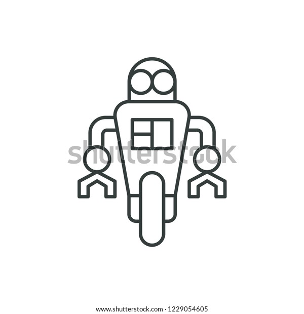 Mono\
wheel robot icon. Robotic symbol modern, simple, vector, icon for\
website design, mobile app, ui. Vector\
Illustration