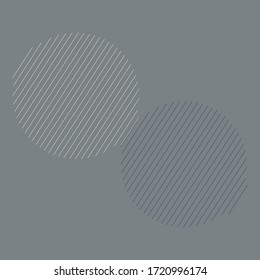 Monochorme circles with grey background