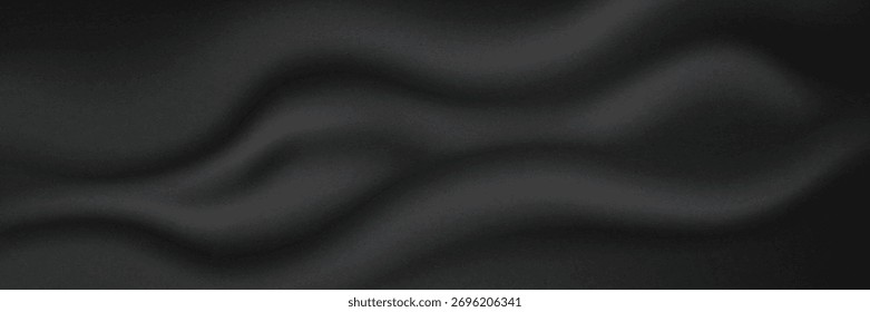Fondo abstracto negro oscuro monocromático con ruido granulado ideal para Anuncio EPS10.