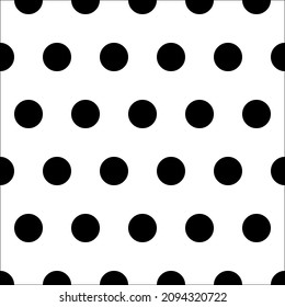 
Monochrom seamless patern polka dots