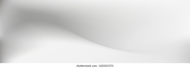 Monochrom Smooth Light Sky Pastel Gradient Mesh. Flüssige Wolke Rauchdurchsatz Wasser Silberschmelze Textur. Wavy Gray White Fluid unscharfer Metallhintergrund. Curve Wetterwolke Smog Grauer Farbverlauf-Hintergrund.