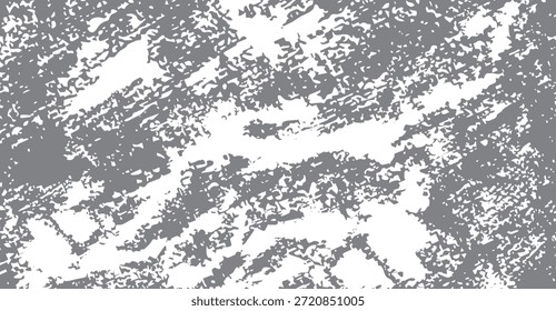Um fundo abstrato monocromático apresentando um padrão grunge texturizado com formas orgânicas e irregulares em cinza e branco, ideal para sobreposições de design gráfico ou cenários artísticos aflitos.
