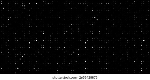 Monochromatic Abstract Circle Pattern in Symmetric Alignment black and white. vector modern, bussines