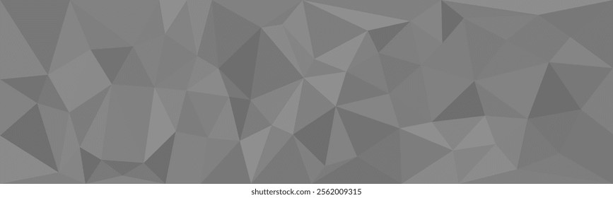 a monochromatic abstract composition featuring a multitude of irregular polygons. The polygons are arranged in a seemingly random pattern, creating a visually dynamic and textured surface.