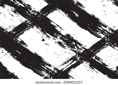  Monochromatic Abstract Digital Artwork with Rough Brushstroke Textures                