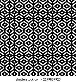 Monochromatic Abstract Pattern for multiple purpose Black and White Seamless Geometric Minimal Vector Pattern Design.