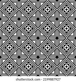 Monochromatic Abstract Pattern for multiple purpose Black and White Seamless Geometric Minimal Vector Pattern Design.