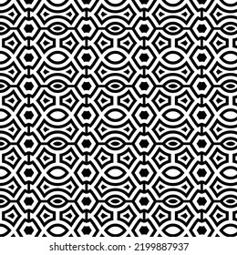 Monochromatic Abstract Pattern for multiple purpose Black and White Seamless Geometric Minimal Vector Pattern Design.