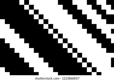 Monochromatic abstract square pattern background. Vector illustration Black and white geometric halftone vector graphic from angular squares
