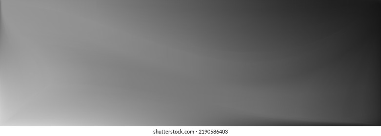 Monochromatic Alluminium Wavy Gradient Mesh. Black and white  Gray Trendy Background. Metallic Water Smooth Surface Backdrop. Blank Blurred Texture Illustration. Silver Wavy Gradient Mesh.