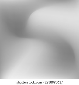 Monochromatic Aluminium Dynamic Liquid Aluminium Swirl Gradient Mesh. Metallic Sky Curve Water Smooth Surface. Calm Grey Light Dark Wallpaper. Silver Blurred Wavy Soft Fluid Gradient Backdrop.