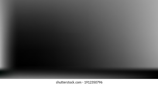 Malla de gradiente horizontal de aluminio monocromático. Fondo de la Oficina Metálica Gris. Fondo de líneas horizontales de plata natural Malla de gradiente horizontal vibrante. Ilustración de superficie lisa negra.