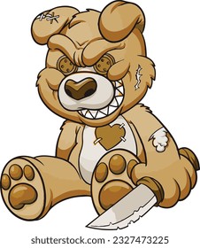 Dibujo vectorial de dibujos animados monocromáticos