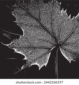 Monochromatic background with spotted crackle texture and leaf-like splashes