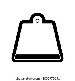 monochromatic bag  vector illustration